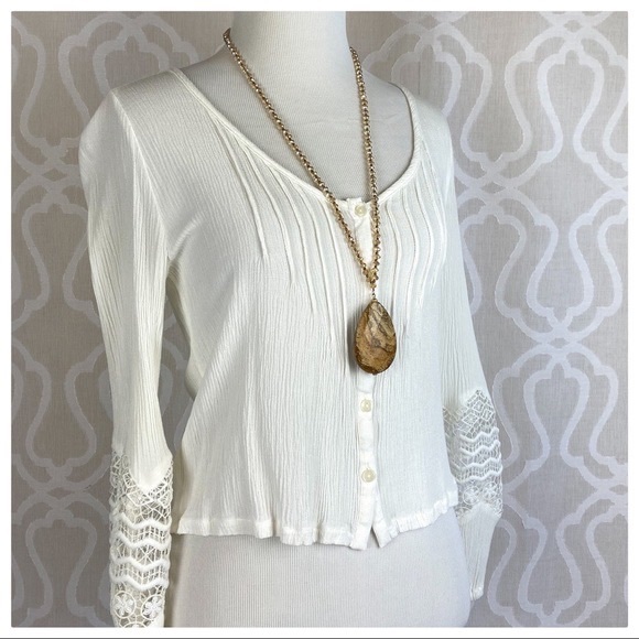 Handmade Stone Jasper & Glass Beaded Long Necklace - Picture 2 of 6